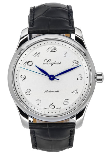 Longines L2.793.4.73.2 Master Men’S Automatic Silver Dial Leather Strap Watch