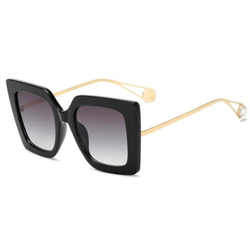 European style square frame sunglasses