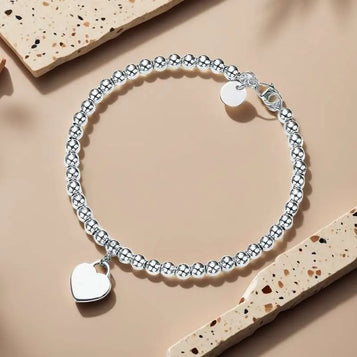 Top Love Heart Sier Bracelet Bottom Plated Girlfriend Souvenir Gift Fashion Charm Designer Jewelry03