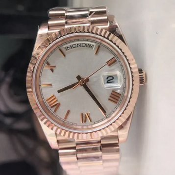 7 Colour Mens Watches Men Watch Bpf Green Brown Champagne White Automatic 2813 Movement BP Everose Time Day Date Rose Gold Crystal Chocolate Factory Wristwatches