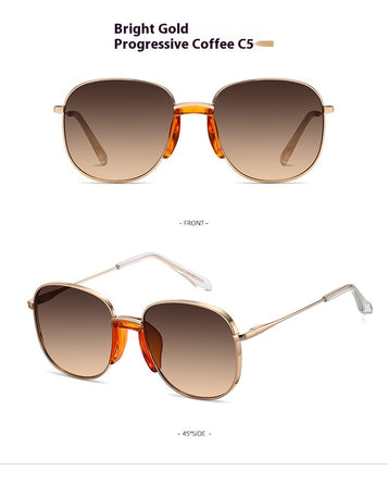 Summer UV Protection Oval Frame Sunglasses
