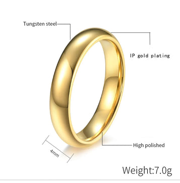 Topbling Stainless Steel Ring for Men and Women Promise Engagement Wedding Rings