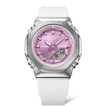 G-Shock GM-S2110-7A6 Analog-Digital Octagon Metal Gleam Pink Ladies
