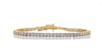2025 Luxury Hip Hop Chain Jewelry Custom 10K Gold Tennis Bracelet VVS Moissanite Diamond Tennis Link Chain for Men