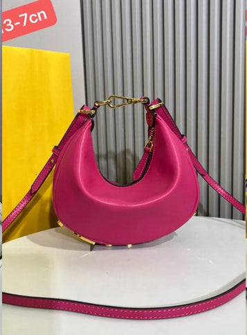 Designer Handbag Women'S Shoulder Bags Half Moon Shape Purse Fashion Hand Bags 18927
