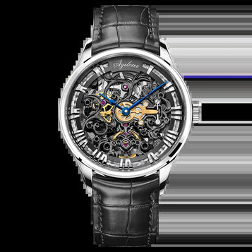 Original Baroque Art Carved Watch Men Luxury Business Formal Skeleton Automatic Mechanical Watch Birthday Gift for Men