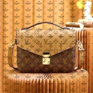 High Quality Luxurys Designers Crossbody Bag Pochette Metis Women Handbag Messenger Bags Oxidizing Leather Elegant Shoulder Bags Purse Crossbody Bags M44875