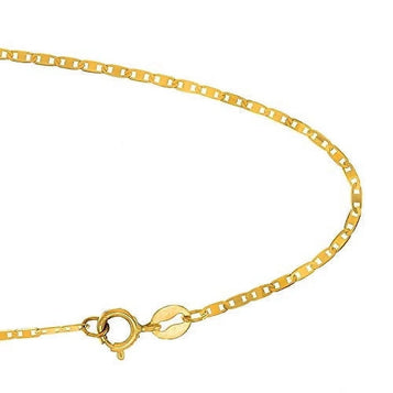 10K Yellow Gold Mariner Dainty Bracelet Link Chain 7 Inches