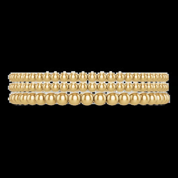 433 Gold Bead Bracelet Stack