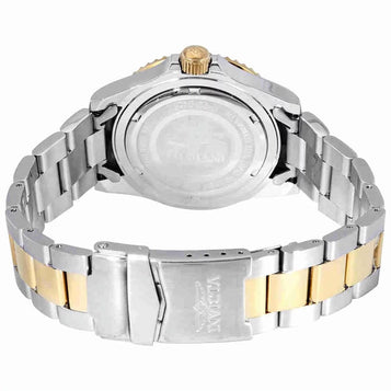 Pro Diver Mens 40Mm Two Tone Quartz Metal Bracelet Watch