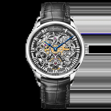 Original Baroque Art Carved Watch Men Luxury Business Formal Skeleton Automatic Mechanical Watch Birthday Gift for Men
