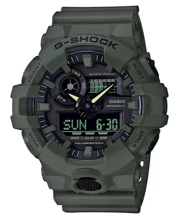 Men'S Analog-Digital Green Resin Strap Watch 53Mm