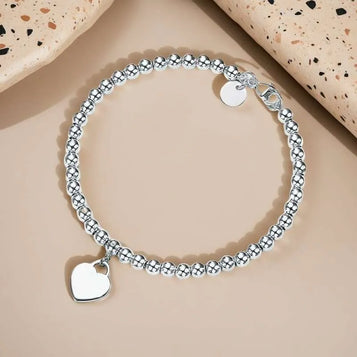Top Love Heart Sier Bracelet Bottom Plated Girlfriend Souvenir Gift Fashion Charm Designer Jewelry03