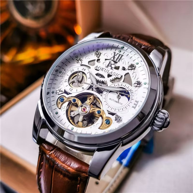 brown-with-silver-case-white