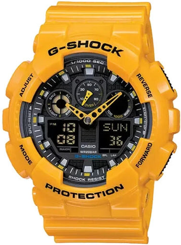 G-SHOCK GA-100A-9A Analog Digital Watch GA-100A-9A- Yellow
