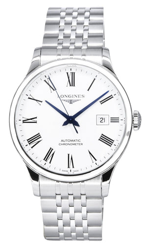 Longines L2.821.4.11.6 Master Men’S Automatic White Dial Stainless Steel Watch