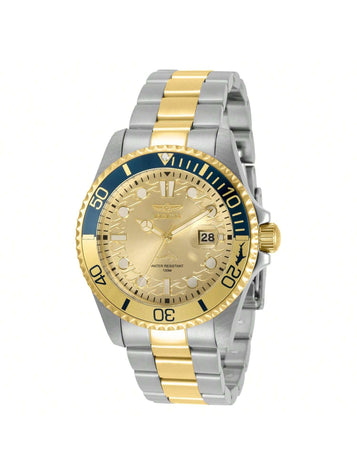 Invicta 30948 Men'S Pro Diver Gold Tone Dial Bracelet Quartz Watch