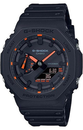 Casio - G-Shock GA-2100-1A4ER, G-Shock RESIN BLACK Digital Quartz Watch