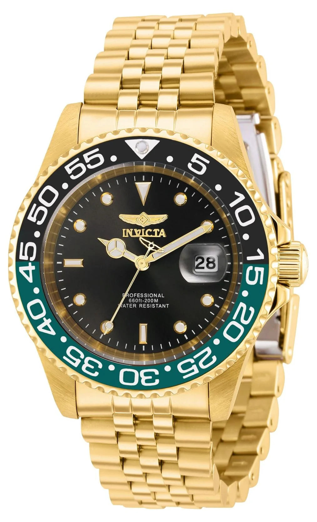 gold-black-green