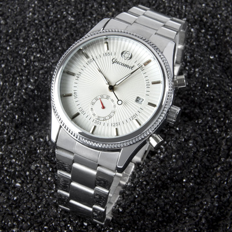white-surface-steel-belt