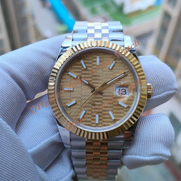 16 Style 41MM BPF Factory Watches of Men'S Watch Tow Tone Gold Stainless Steel Strap BP Automatic Movement Date Calendar Luminous Sapphire Wristmatches