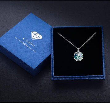 Natural Abalone Shell Unicorn Necklace for Women S925 Sterling Silver Sea Shell Necklaces Unicorn Pendant Necklace Jewelry Birthday Christmas Gifts