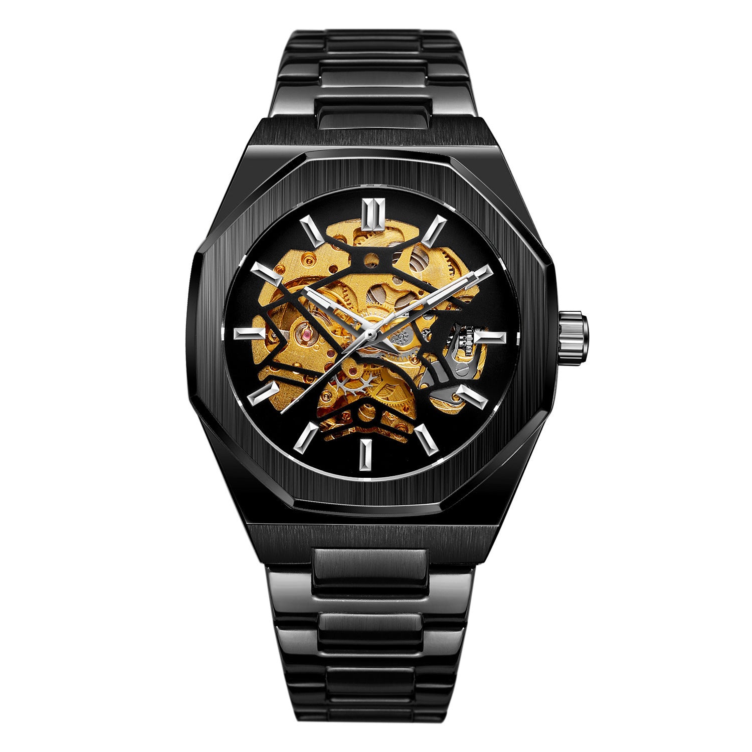 black-shell-gold-surface