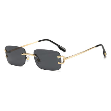 Square Frameless Trimming Women's Fashion Sunglasses