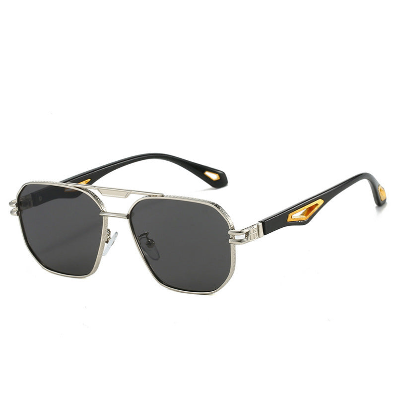 silver-frame-black-and-gray
