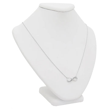 Collection Diamond Infinity Necklace in Sterling Silver - 18 Inches Long