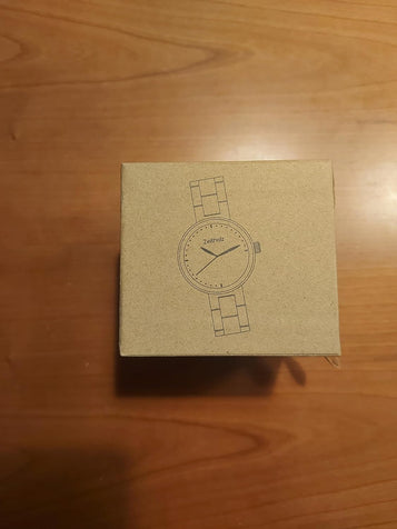 Wooden Watch Women, Wooden Watch, Gifts, Analog Watch, Date, New Rosenbach Collection 36Mm, Natural Wood, Japanese Quartz Movement, Leather Strap.