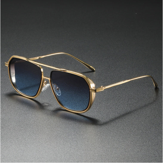 gold-frame-gray-and-blue-piece