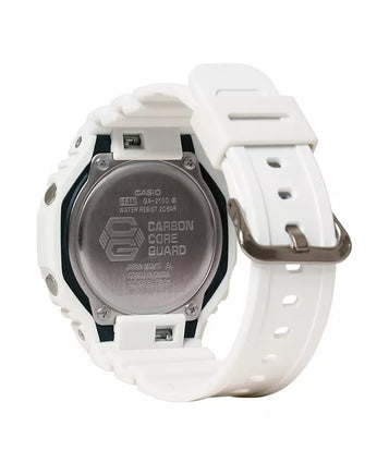 Men'S Analog Digital White Resin Watch, 45.4Mm, GA2100-7A7