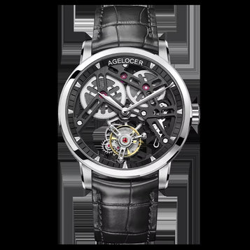 Original Tourbillon Watch Fashion Men'S Business Formal Luxury Skeleton Manual Mechanical Watch Birthday Gift for Men