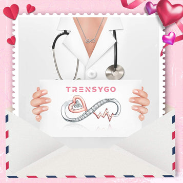 Sterling Silver Infinity Heartbeat Forever Love Heart Romantic Jewelry for Her – Necklace, Earrings, Bracelet & Ring Set – Nurse Appreciation, Medical Graduation Present– Anniversary, Valentine, Mother Day, Christmas Gift for Wife, Girlfriend, Mom
