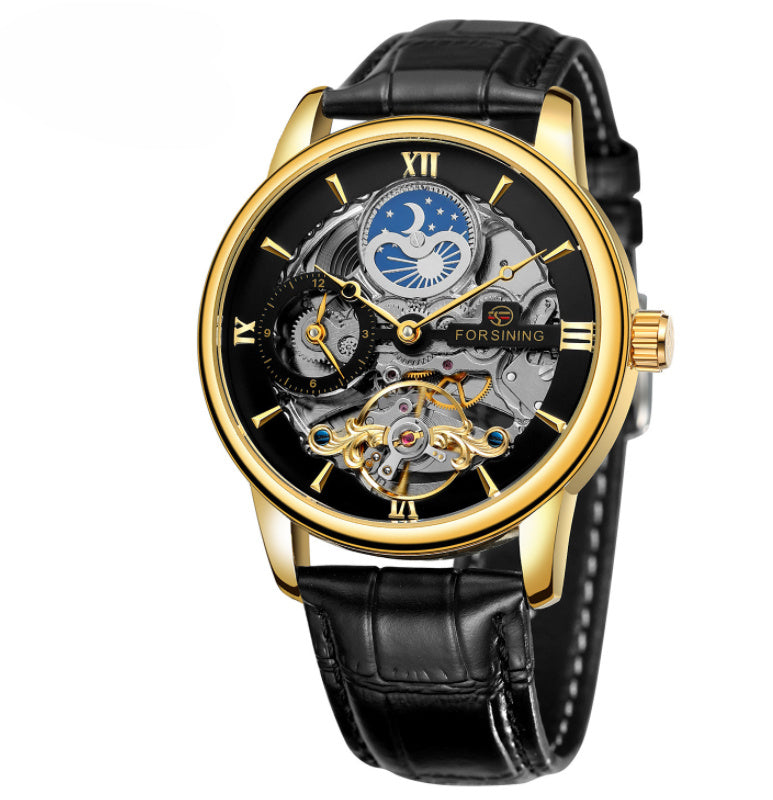 gold-shell-black-surface
