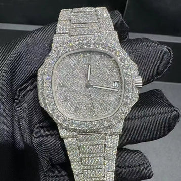 Factory Direct Sales VVS Moissanite Diamond Watches Men'S and Women'S Luxury Watches Mechanical Automatic Watches