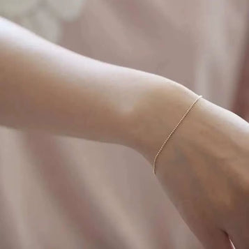 14K Solid Gold Bracelet for Women, True Yellow Gold, Simple and Popular Jewelry, Kj477