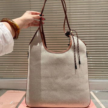 Designer Tote Bag Ivy Bag Tote Suede Leather Large Beach Bag Shoulder Shopping Totes Bag Fashion Real Leather Crossbody Handbag