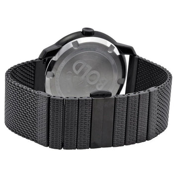 Men'S Bold Black Dial Watch - 3600261
