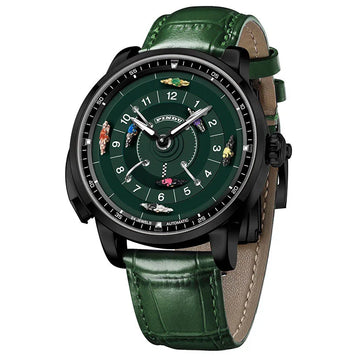 2025 Men'S Mechanical Stainless Steel Watch NH35 Horse Racing Roulette Men'S Luxury Watch, Rotary Sahire Glass Waterroof
