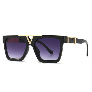 New European And American Paris Catwalk Fashion Square Trend Men's And Women's Sunglasses